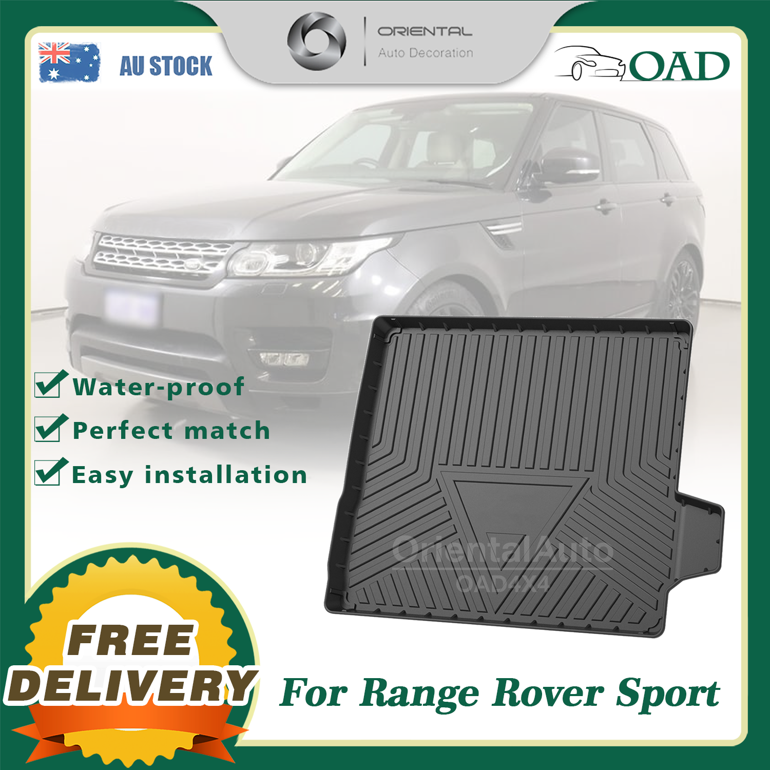 OAD 3D TPE Boot Mat for Land Rover Range Rover Sport L494 2013-2022 Ca –  Oriental Auto Decoration (OAD4X4)