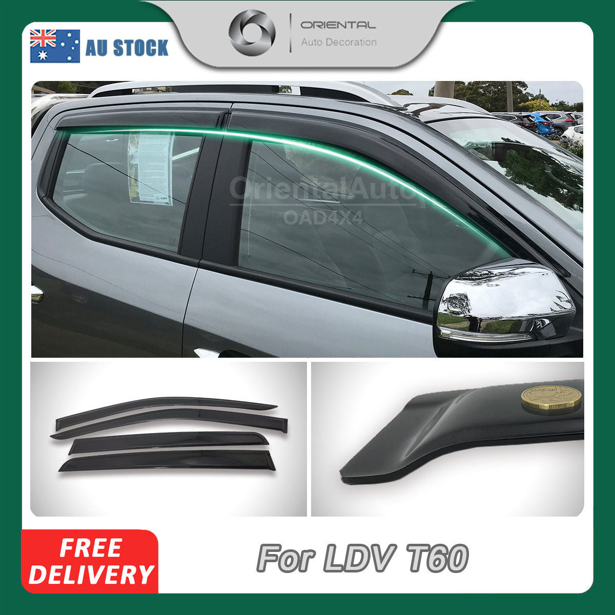 Luxury Weathershields for LDV T60 Weather Shields Window Visors – Oriental  Auto (OAD4X4)
