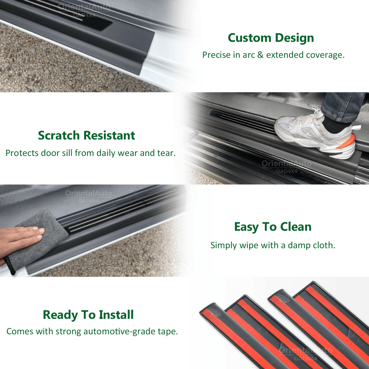 Double-Layer Floor Mats & Door Sill Protector for Mitsubishi Triton MV All-New Dual Cab 2024-Onwards