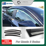 Stainless Edge Weather Shields for Mazda 3 BP Sedan 2019-Onwards