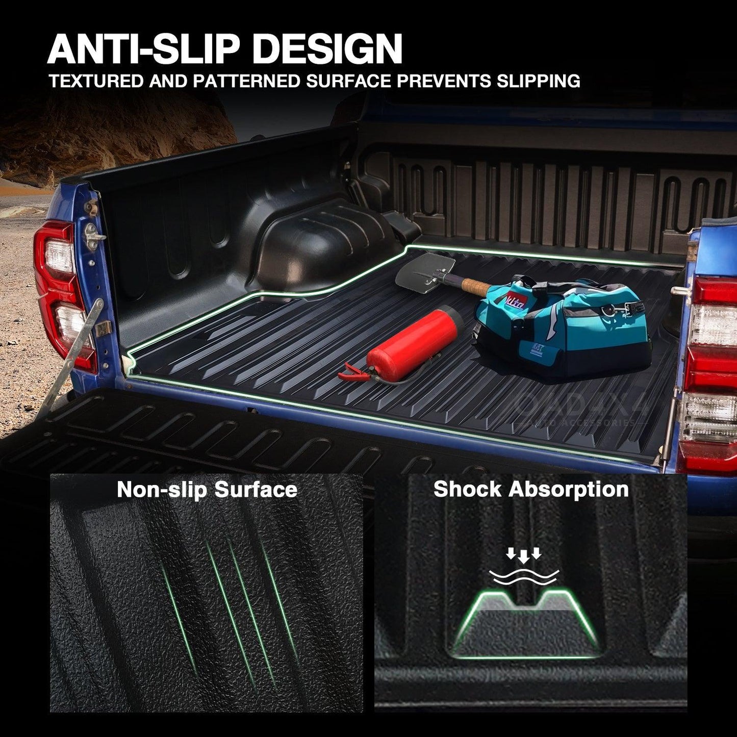 Ute Mat for Volkswagen Amarok All-New Dual Cab NF Series 2023-Onwards with Factory Plastic