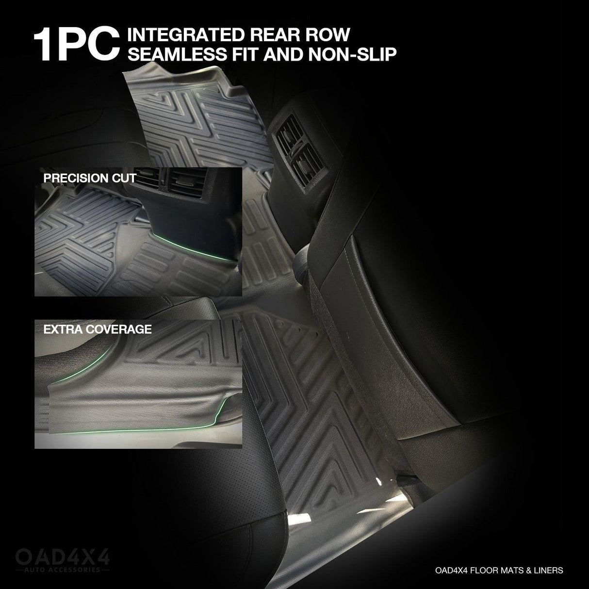 5D TPE Car Floor Mats for Nissan Navara NP300 D23 Dual Cab 2015-Onwards