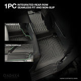 5D TPE Car Floor Mats for Mazda BT-50 BT50 Single / Extra Cab 2011-2020