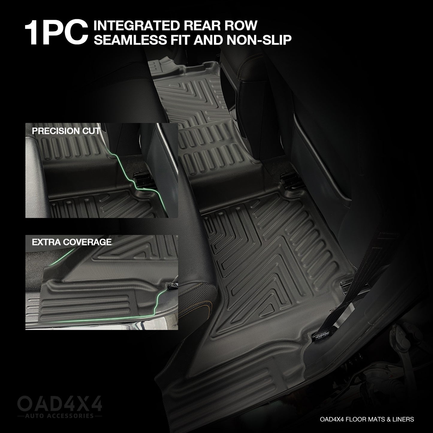 5D TPE Car Floor Mats for Mazda BT-50 BT50 Dual Cab 2011-2020