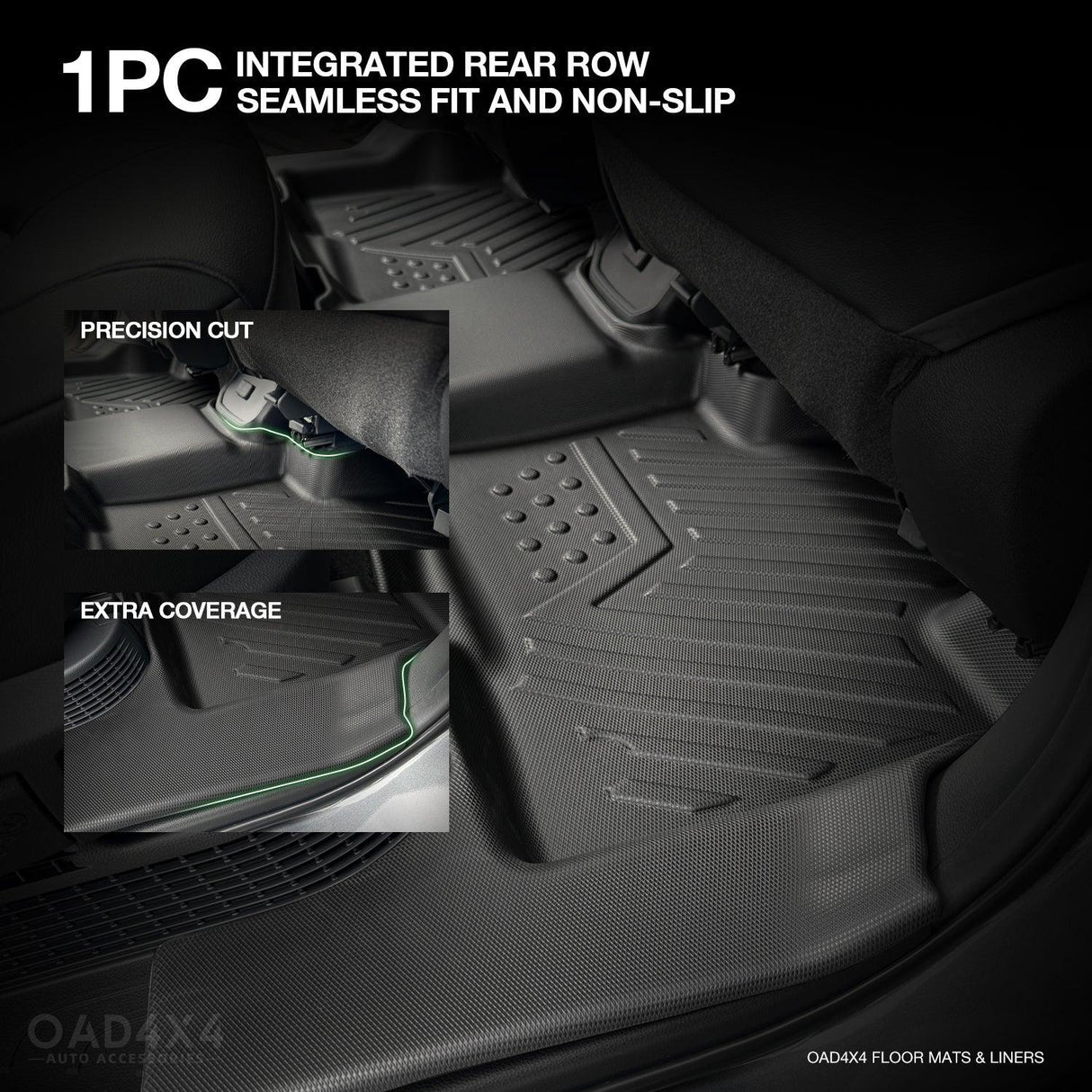 5D TPE Car Floor Mats for Toyota Kluger 2021-Onwards