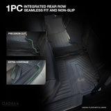 Floor Mats & Door Sill Protector for Volkswagen Amarok NF Series Dual Cab 2023-Onwards