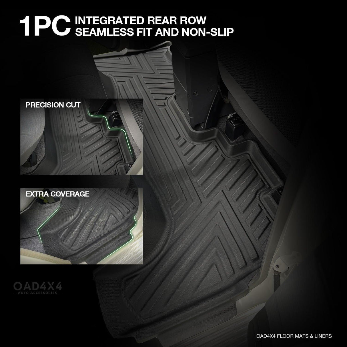 5D TPE Car Floor Mats for Toyota Landcruiser 76 2012-2023