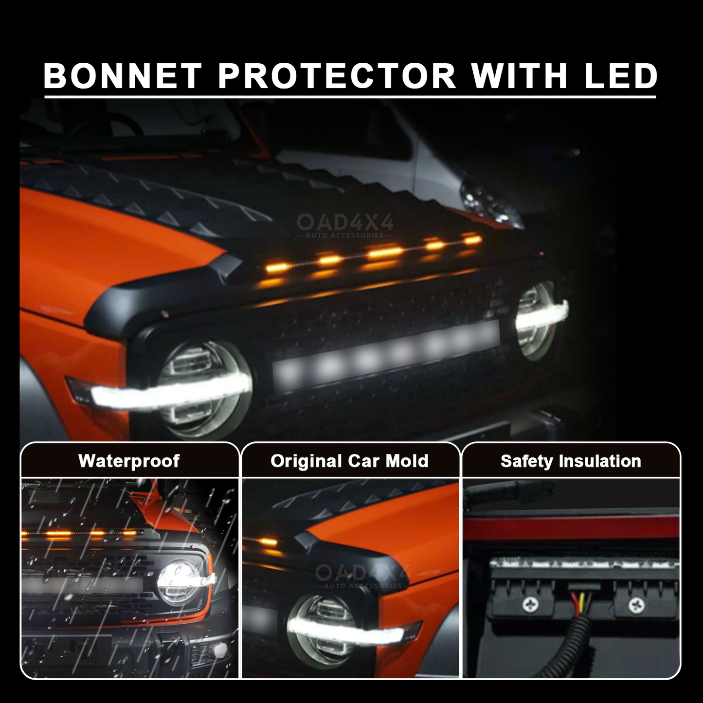 LED Light Bonnet Protector for GWM TANK 300 TANK300