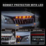 Bonnet Protector with LED Lights for Toyota Land Cruiser Prado 120 2003-2009