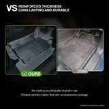 5D TPE Car Floor Mats for Mitsubishi Triton Dual Cab MQ MR 2015-2024