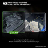 5D TPE Car Floor Mats for ISUZU D-MAX Single/Extra Cab 2020-Onwards