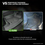 5D TPE Car Floor Mats for Toyota Hilux Manual Transmission Dual Cab 2015-2024