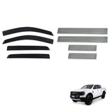 Weather Shields & Door Sill Protector For For Ford Ranger Dual Cab Next-Gen 2022-Onwards