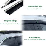 Stainless Edge Weather Shields for Toyota LandCruiser Prado 250 LC250 2024-Onwards 6PCS