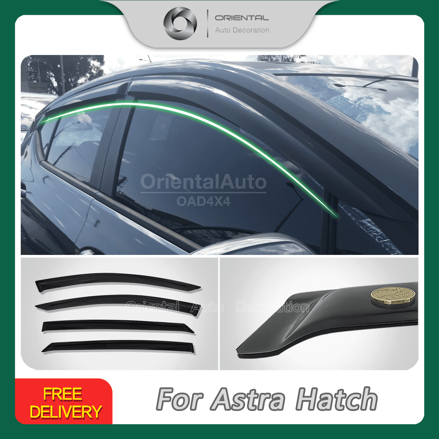 Weather Shields for Holden Astra Hatch 2016-Onwards