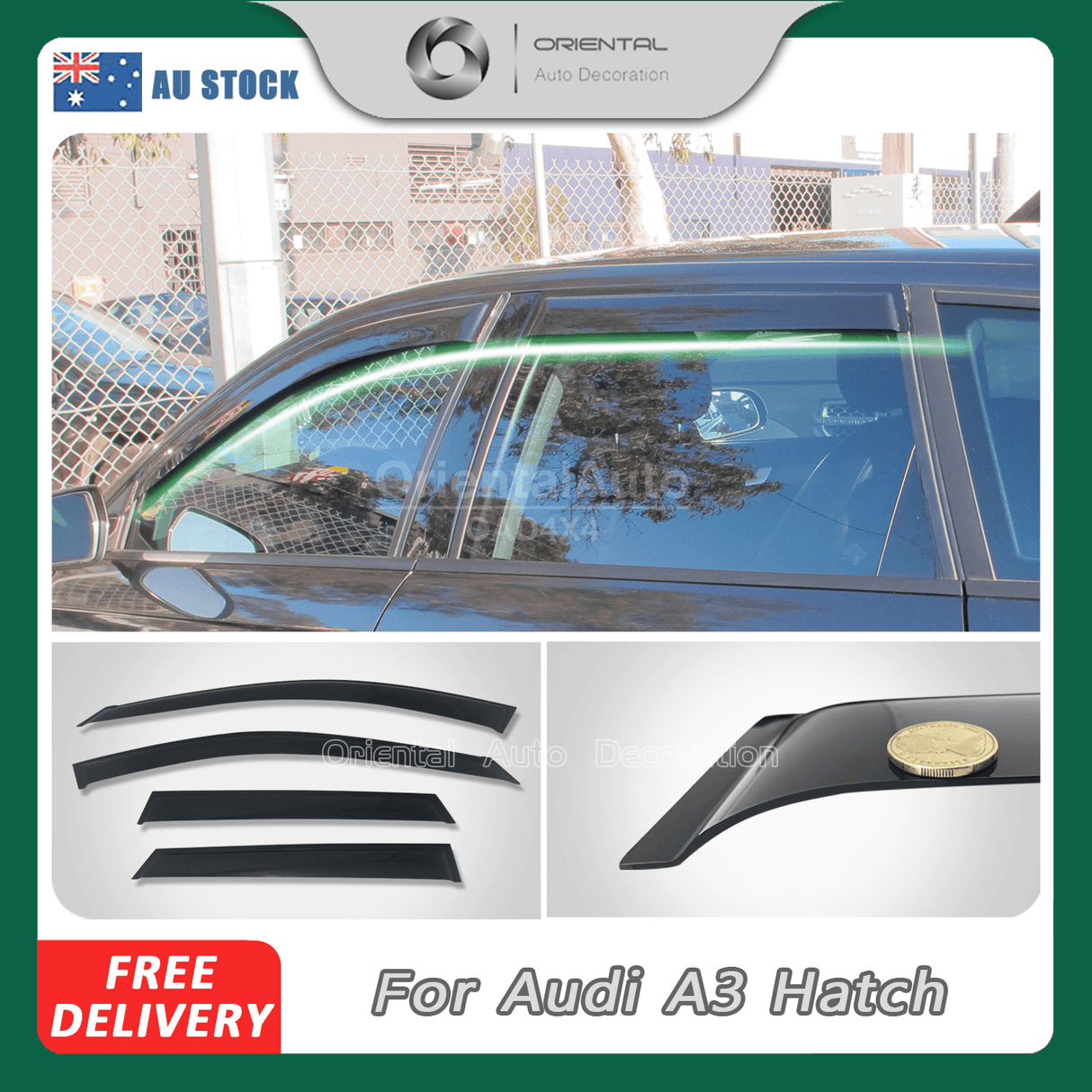 Weather Shields For Audi A3 Hatch 5D 2004-2013