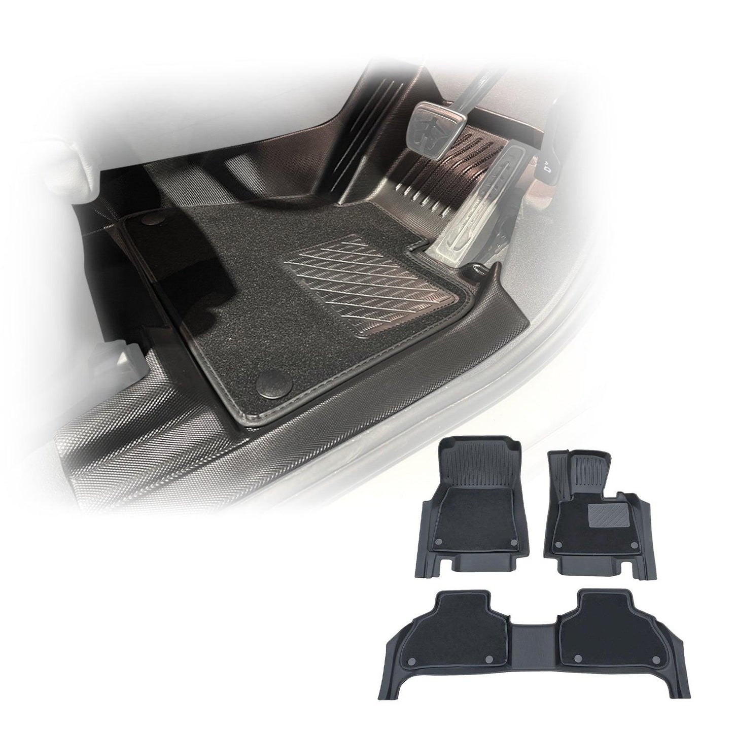 5D Double-Layer Car Floor Mats for BMW X5 G05 2018-Onwards