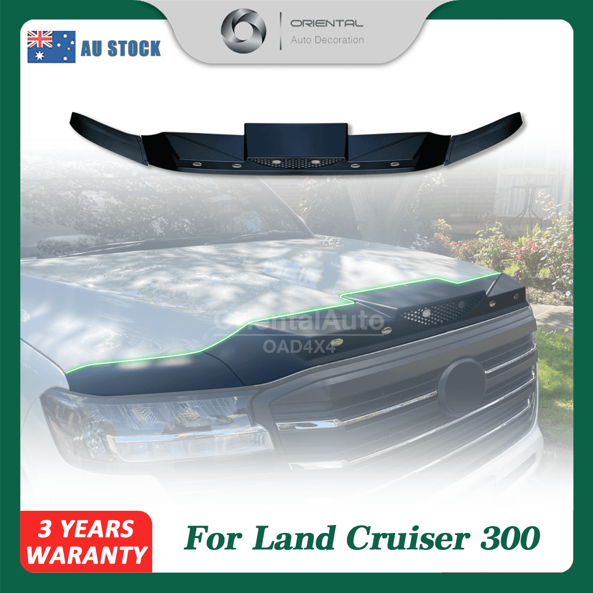 Bonnet Protector for Toyota Landcruiser 300 2021-Onwards