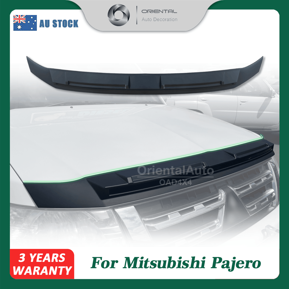 Bonnet Protector for Mitsubishi Pajero 2007-2020