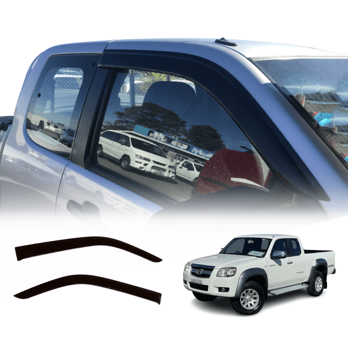 Weather Shields for Mazda BT-50 BT50 Single / Extra Cab 2006-2011