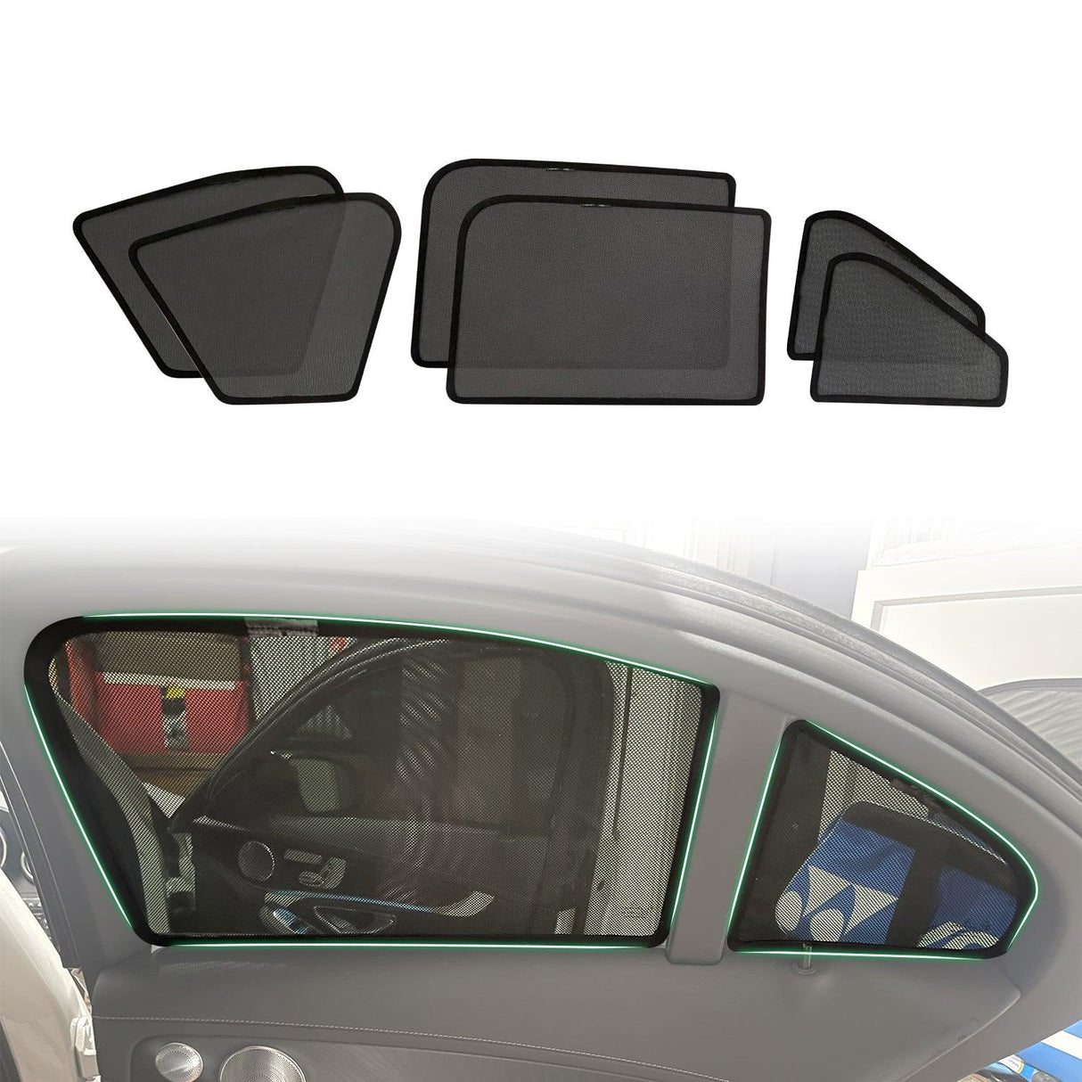 Magnetic Window Sun Shade for Mercedes-Benz C-CLASS W205 Sedan 2014-2021