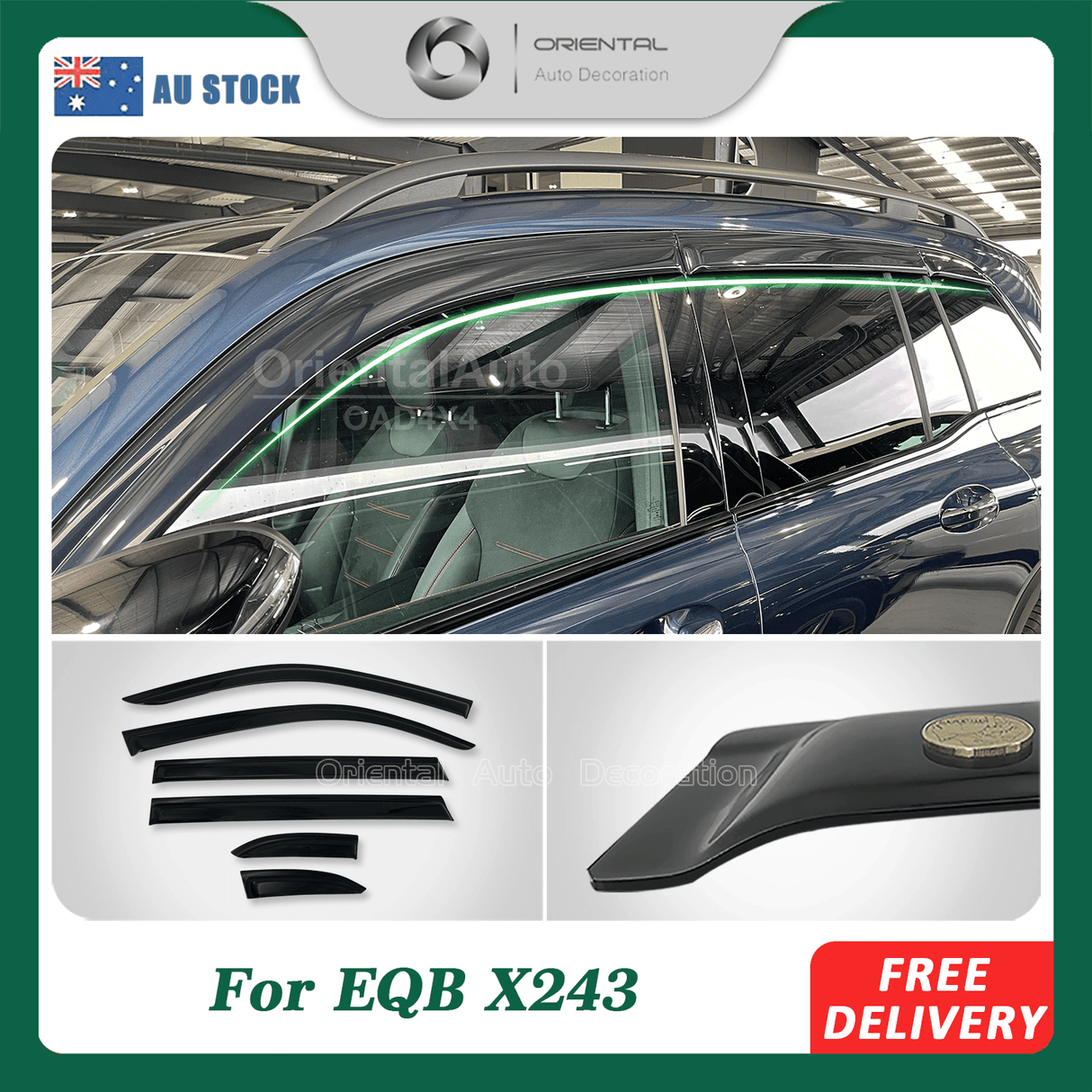 Weather Shields for Mercedes-Benz EQB EQB250 EQB350 X243 2022-Onwards