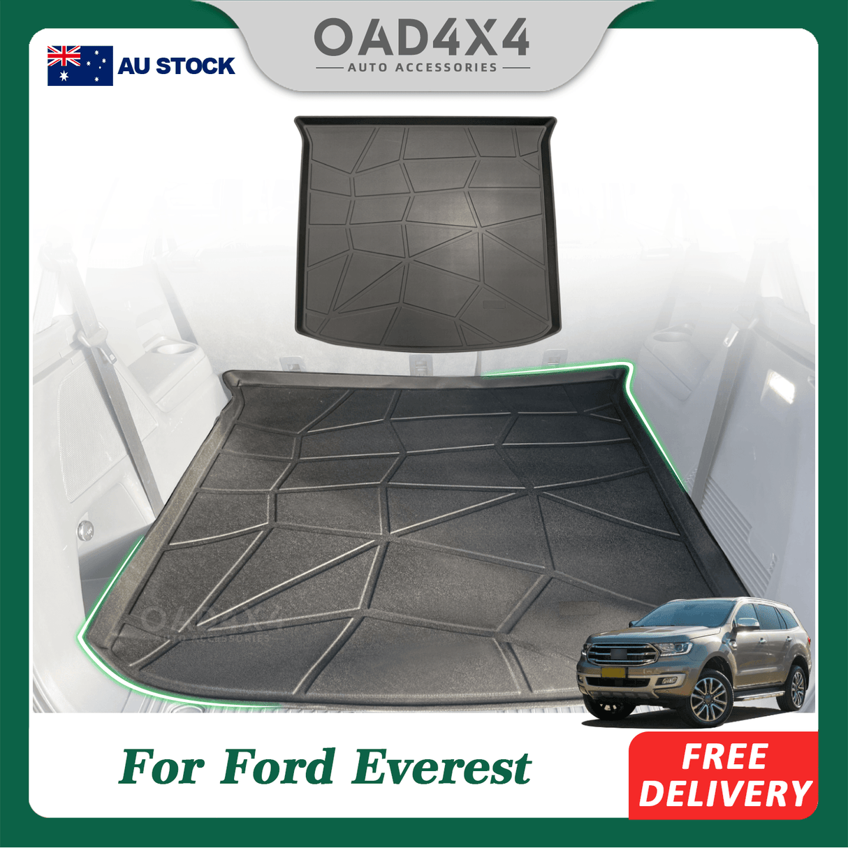 Boot Liner for Ford Everest UA / UA II Series 2015-2022