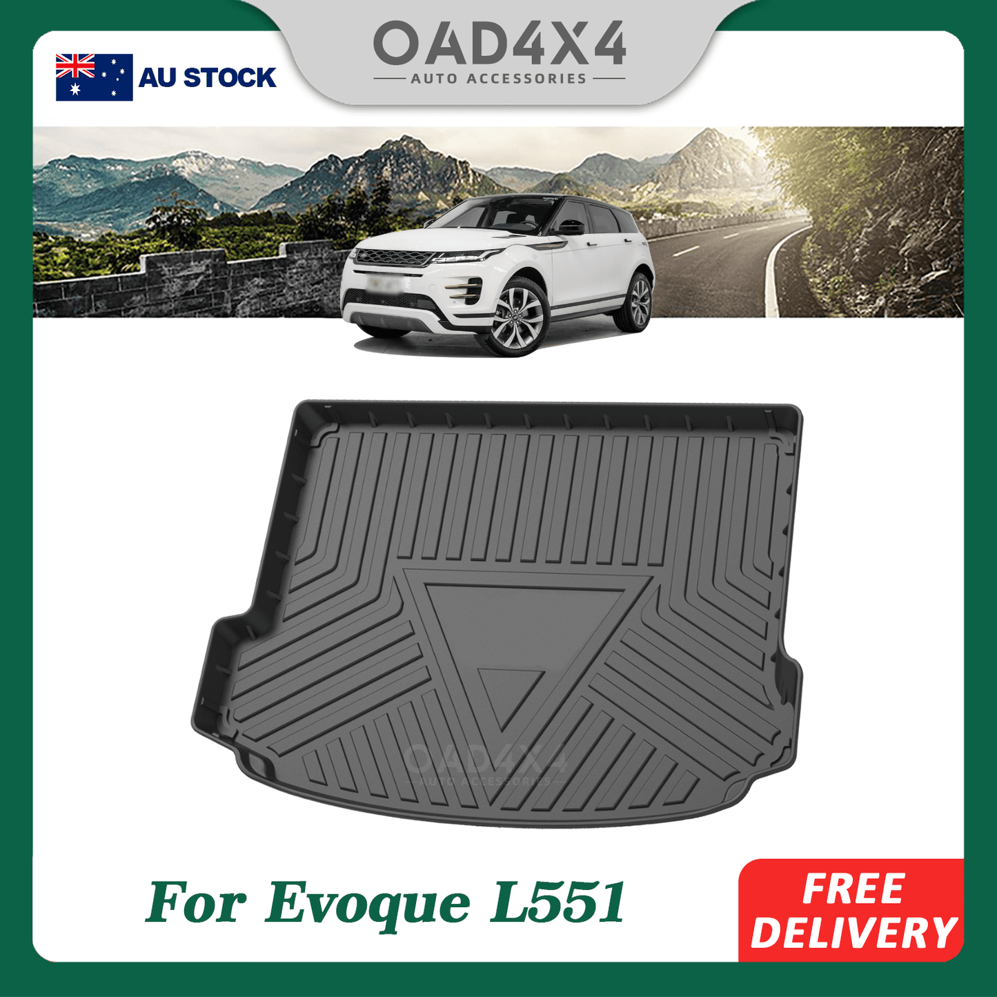 Boot Liner for Land Rover 5Door Range Rover Evoque L551 2018-Onwards