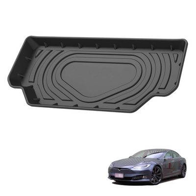 Front 3D TPE Boot Mat for Tesla 2nd Gen Model S 2016-2021 Cargo Mat Trunk Mat Boot Liner