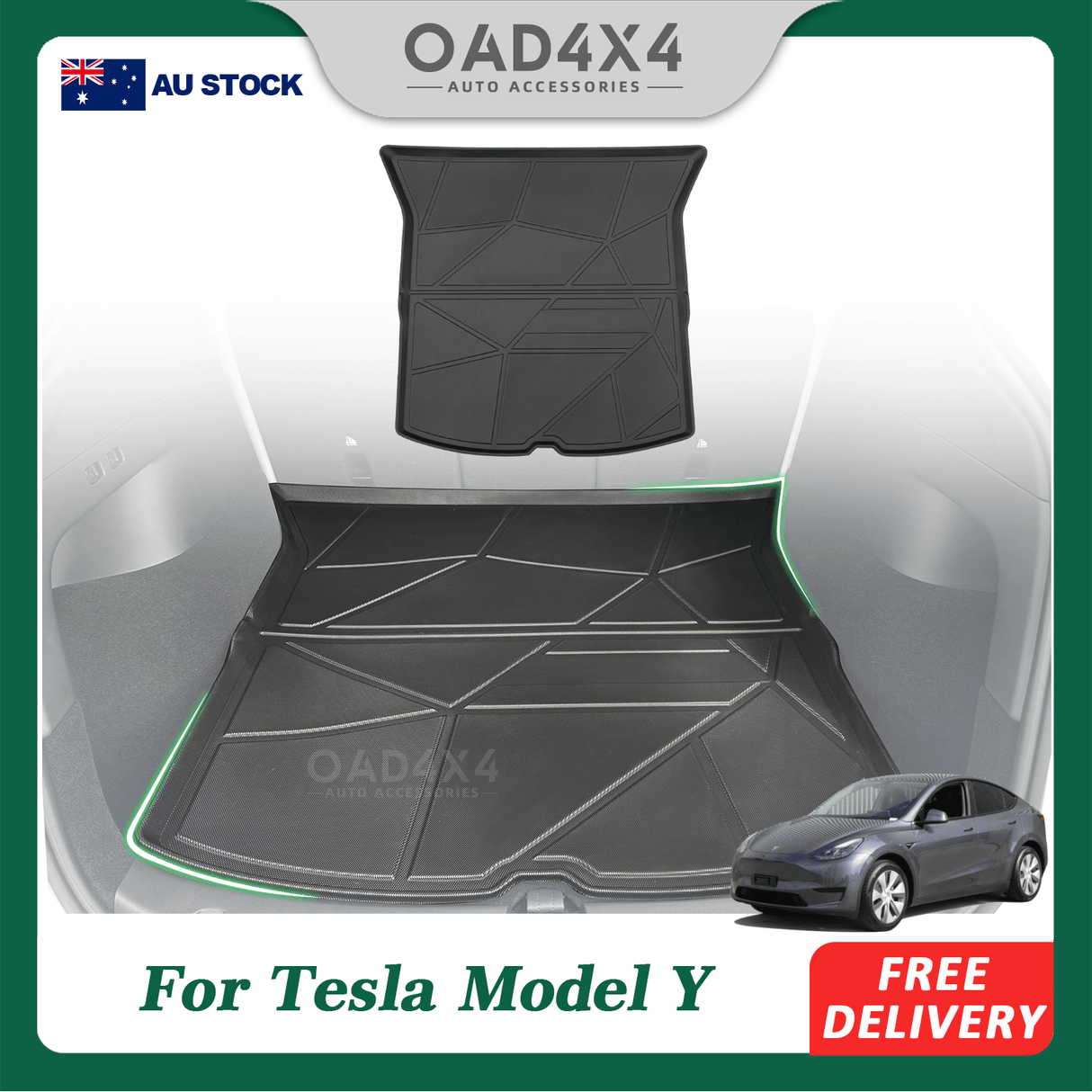 3D TPE Boot Mat for Tesla Model Y 2022-2025 Cargo Mat Trunk Mat Boot Liner