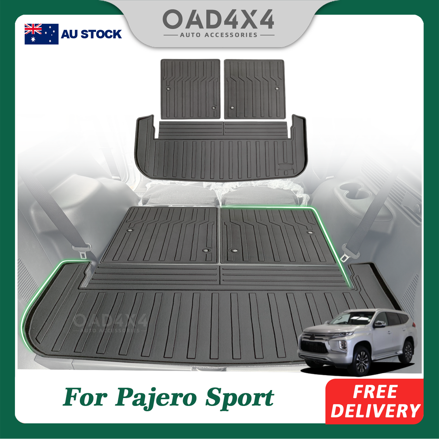 Boot Liner for Mitsubishi Pajero Sport 7 Seats 2015-Onwards