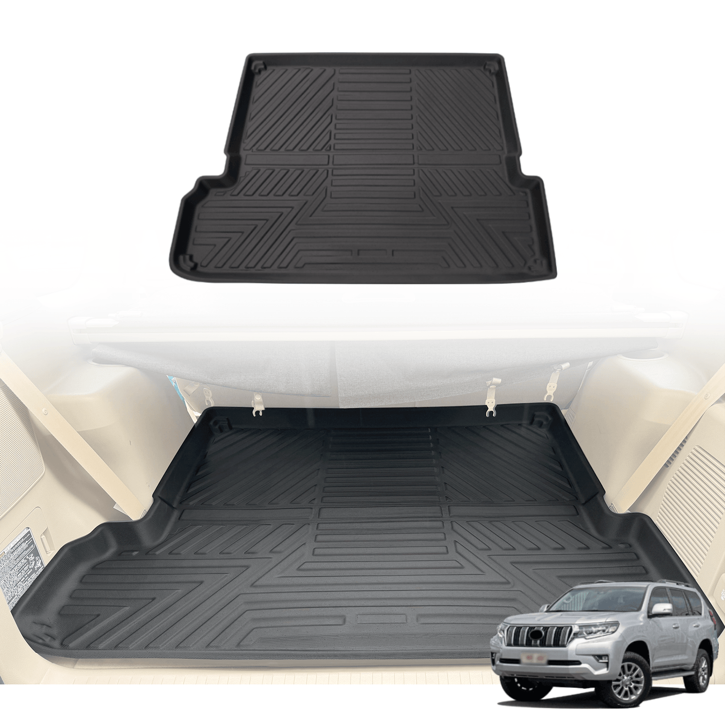 Boot Liner for Toyota Landcruiser Prado 150 / Prado150 7 Seats 2009-Onwards