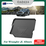 Boot Liner for Jeep Wrangler 4Door 2018-Onwards Without Factory Rear Subwoofer