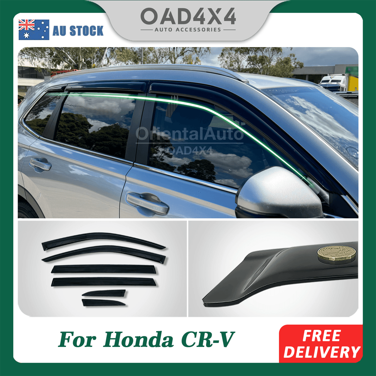 Weather Shields for Honda CRV CR-V RS Series 2023-Onwards 6PCS