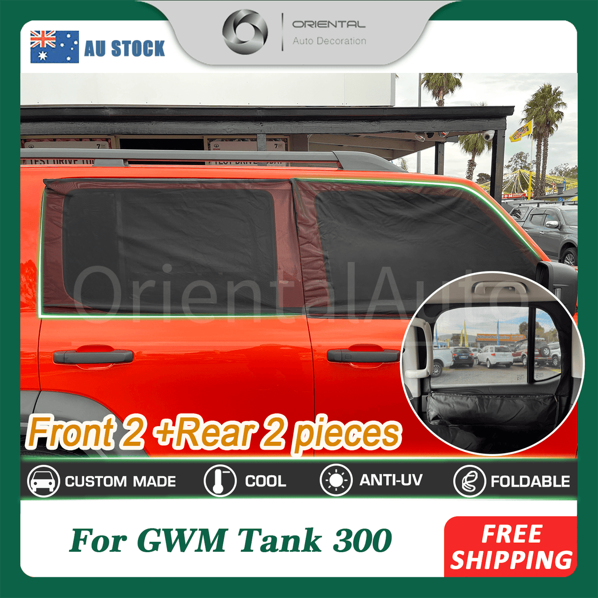 Car Window Sox Sun Shade for GWM TANK 300 2023-Onwards