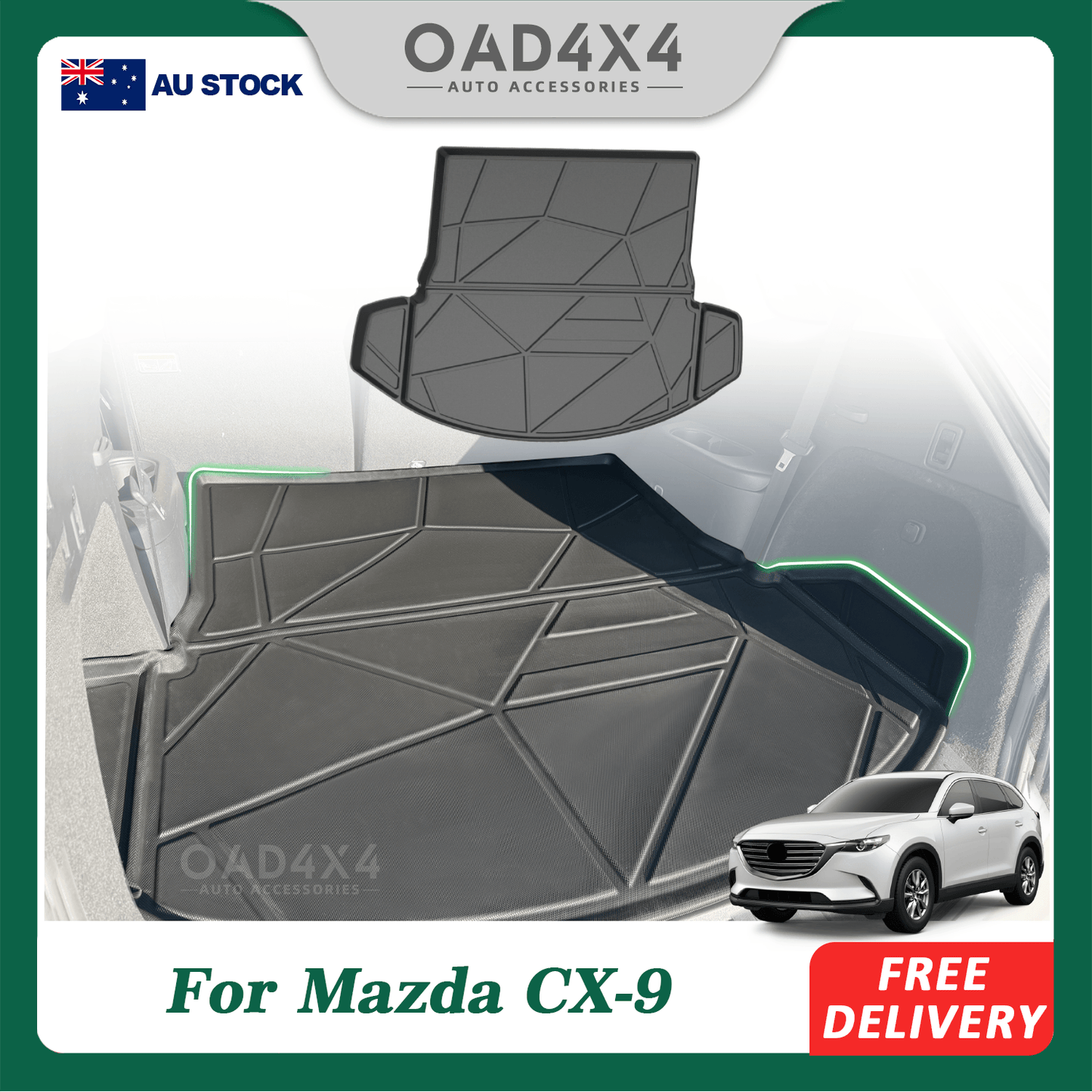 Boot Liner for Mazda CX9 CX-9 2016-Onwards