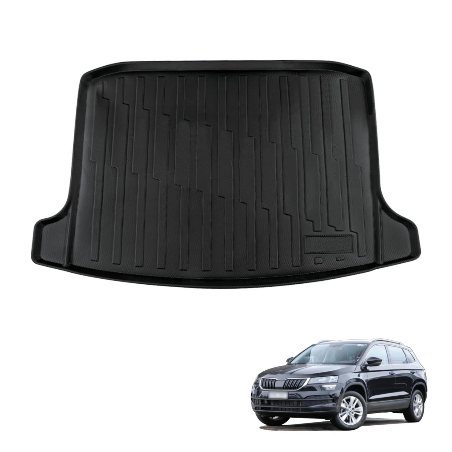 3D TPV Boot Mat for Skoda Karoq 2018-Onwards Cargo Mat Trunk Mat Boot Liner