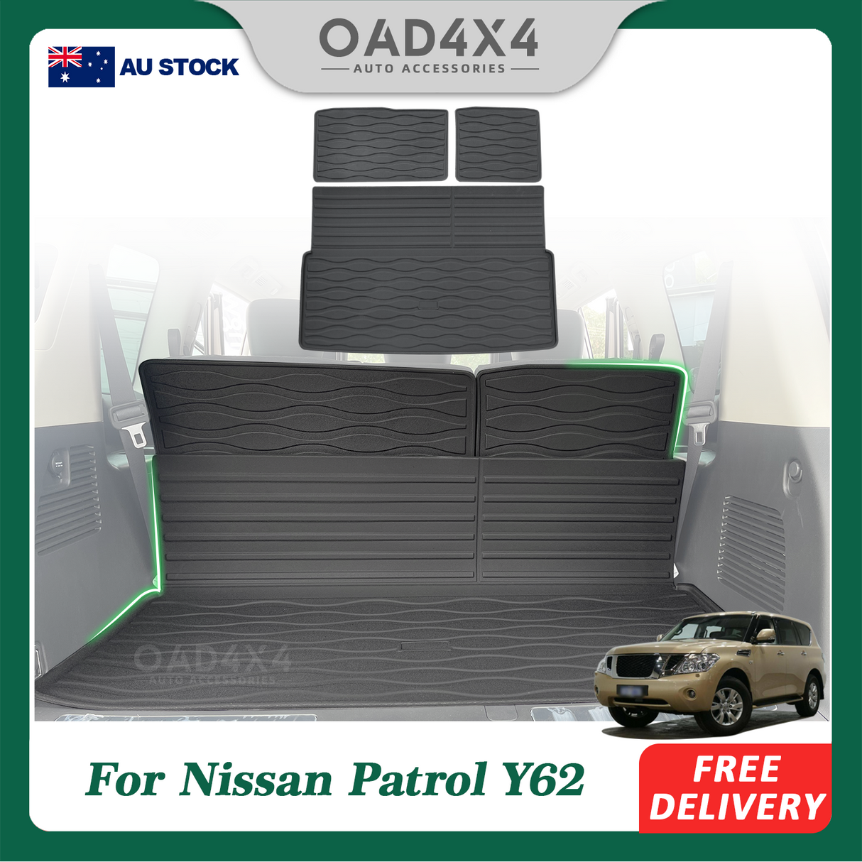 Boot Liner for Nissan Patrol Y62 2012-Onwards