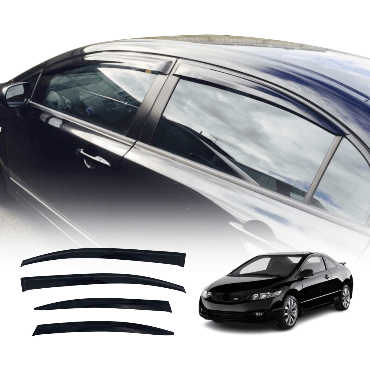 Weather Shields for Honda Civic Sedan 8th gen 2006-2011