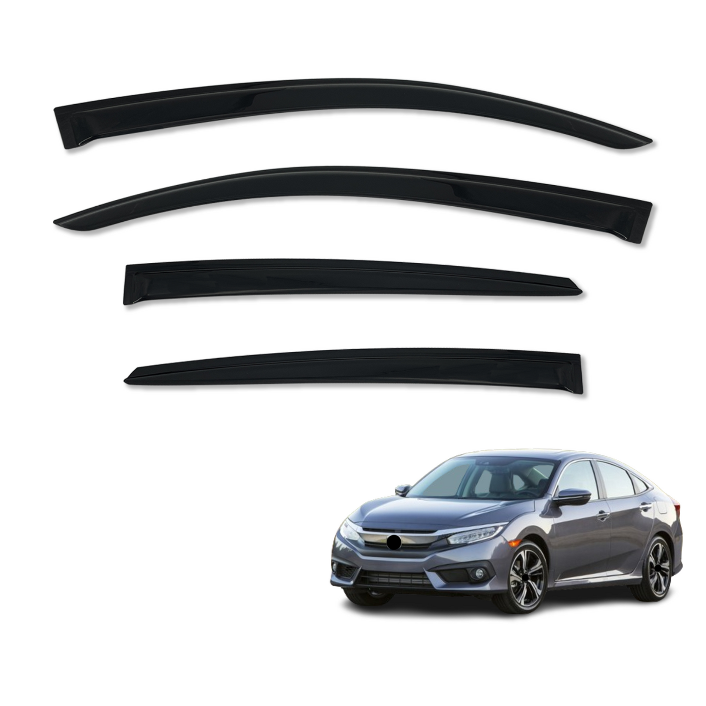 Weather Shields for Honda Civic 10th Sedan 2016-2021