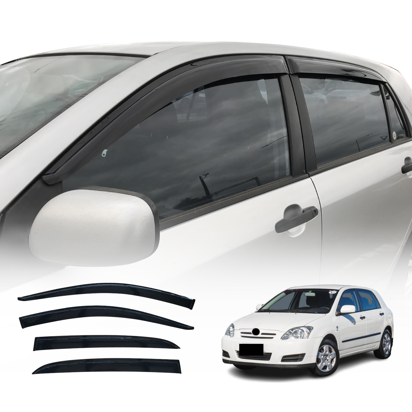 Weather Shields For Toyota Corolla Hatch 2001-2007