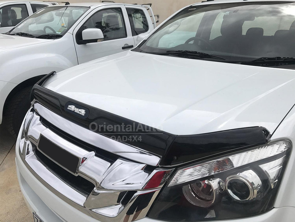 Bonnet Protector & Injection Weather Shields for ISUZU DMAX D-MAX Single / Extra Cab 2012-2016