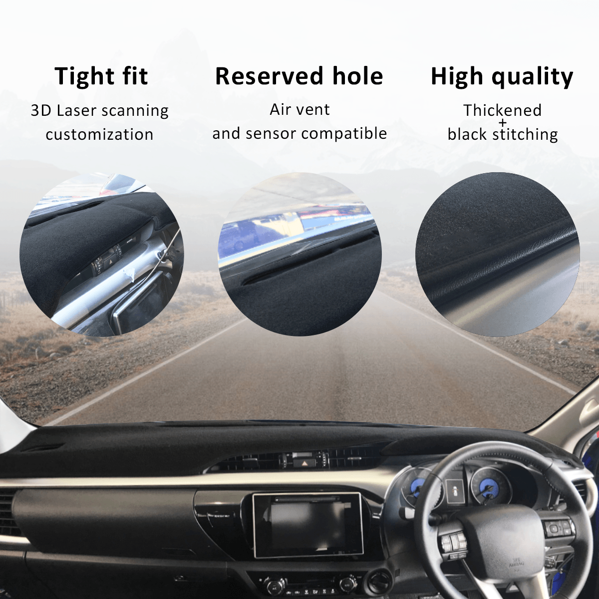 Dash Mat for Toyota Hilux Revo 2015-Onwards