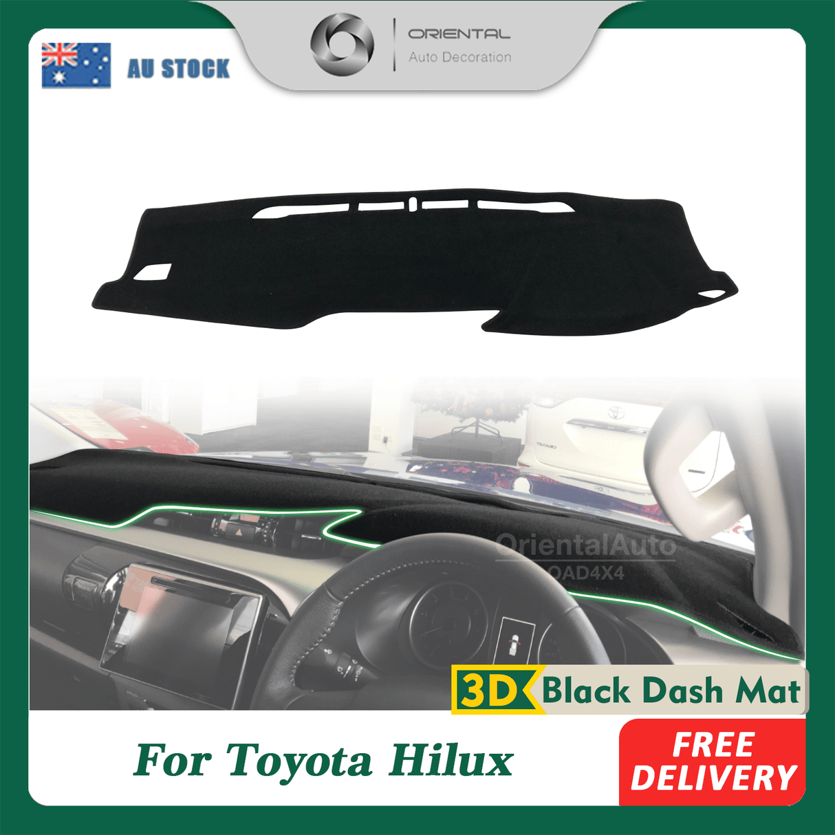 Dash Mat for Toyota Hilux Revo 2015-Onwards