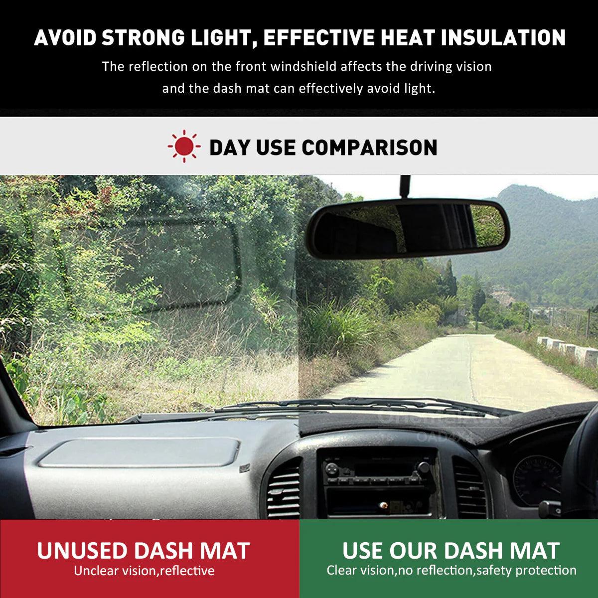 Injection Weather Shields & 3D Dash Mat Dashboard Cover for Toyota Hilux Revo 2015-Onwards Weathershields Window Visors