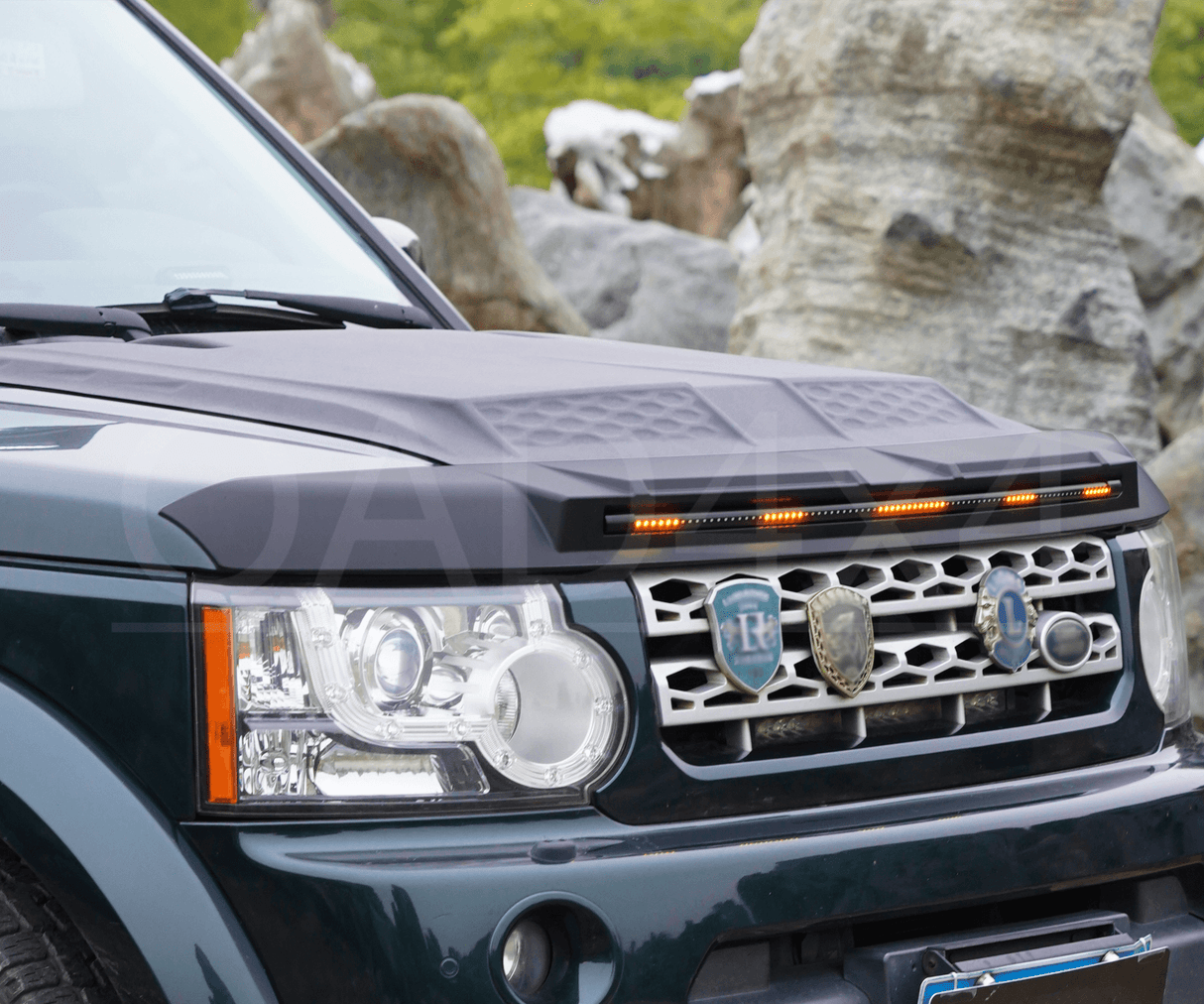 Bonnet Protector with LED Lights for Land Rover Discovery 3 4 2004-2016