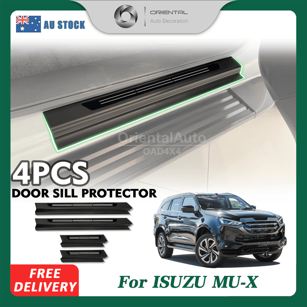 ABS Door Sill Protector for ISUZU MUX MU-X 2021-Onwards