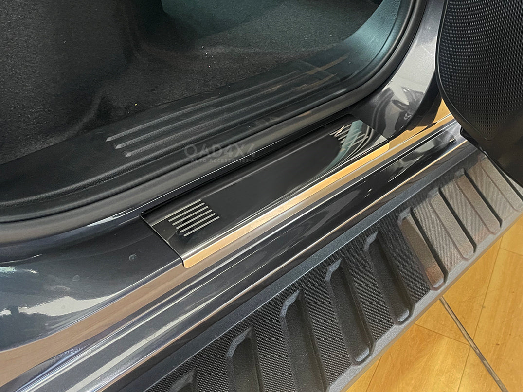 Double-Layer Car Floor Mats & Door Sills Protector for Ford Ranger Next-Gen Dual Cab 2022-Onwards