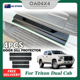 ABS Door Sill Protector for Mitsubishi Triton MV All-New Dual Cab 2024-Onwards