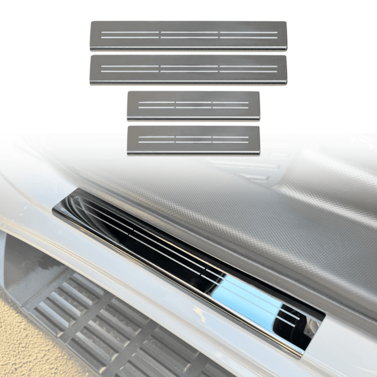 Stainless Door Sill Protector for Mitsubishi Triton MV Dual Cab 2024-Onwards